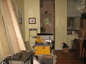 The apt before construction
