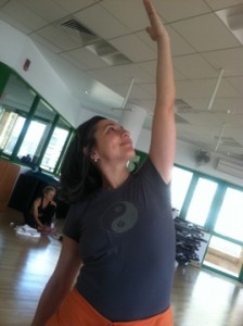 Surya my yoga instructor wearing a Life is Balance T-shirt