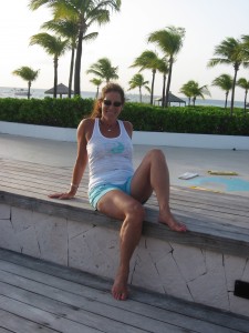Sheryl Checkman in the Turks & Caicos on vacation