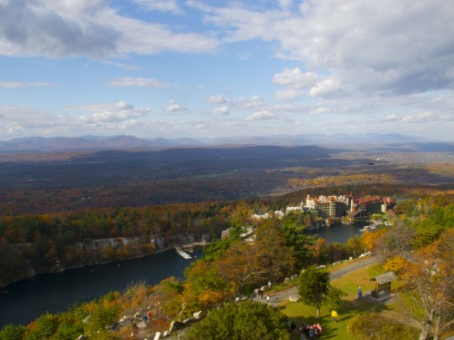 View from the top of the Tower at Mohonk