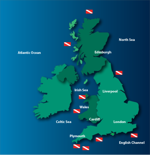 Dive sites around the United Kingdom
