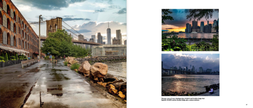 My photographic journey through an Isolating year, DUMBO Brooklyn book spread